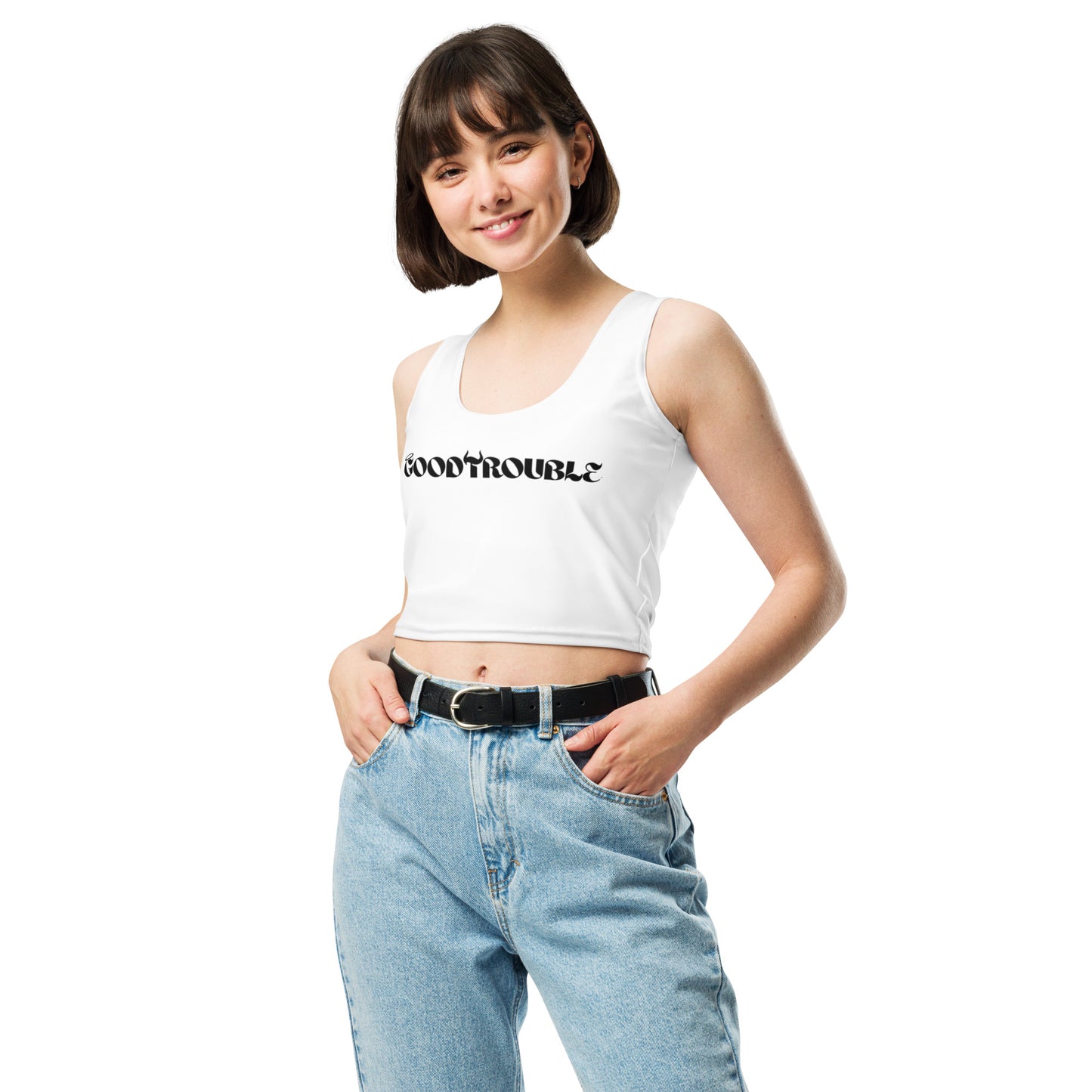 Good Trouble Cropped Tank