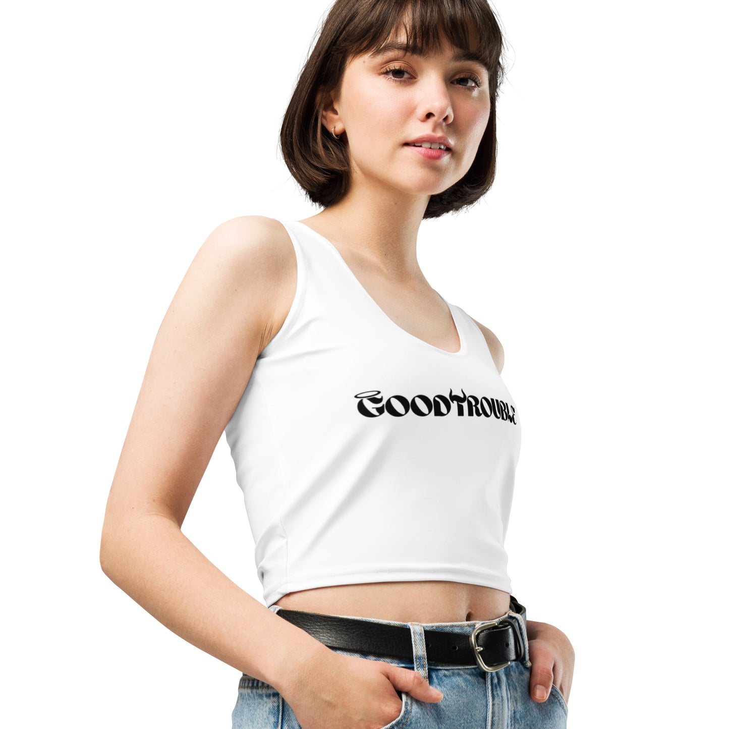 Good Trouble Cropped Tank