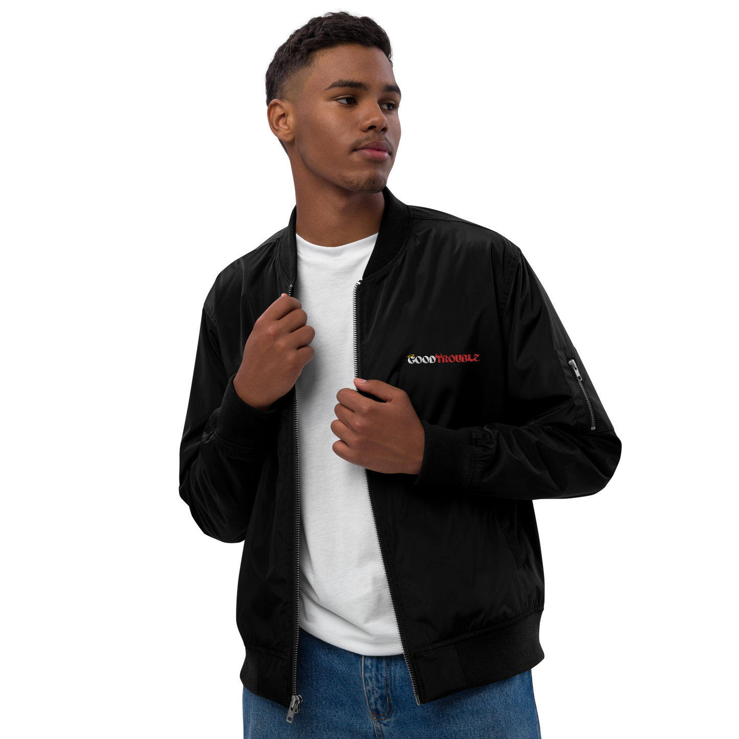 Premium recycled bomber jacket