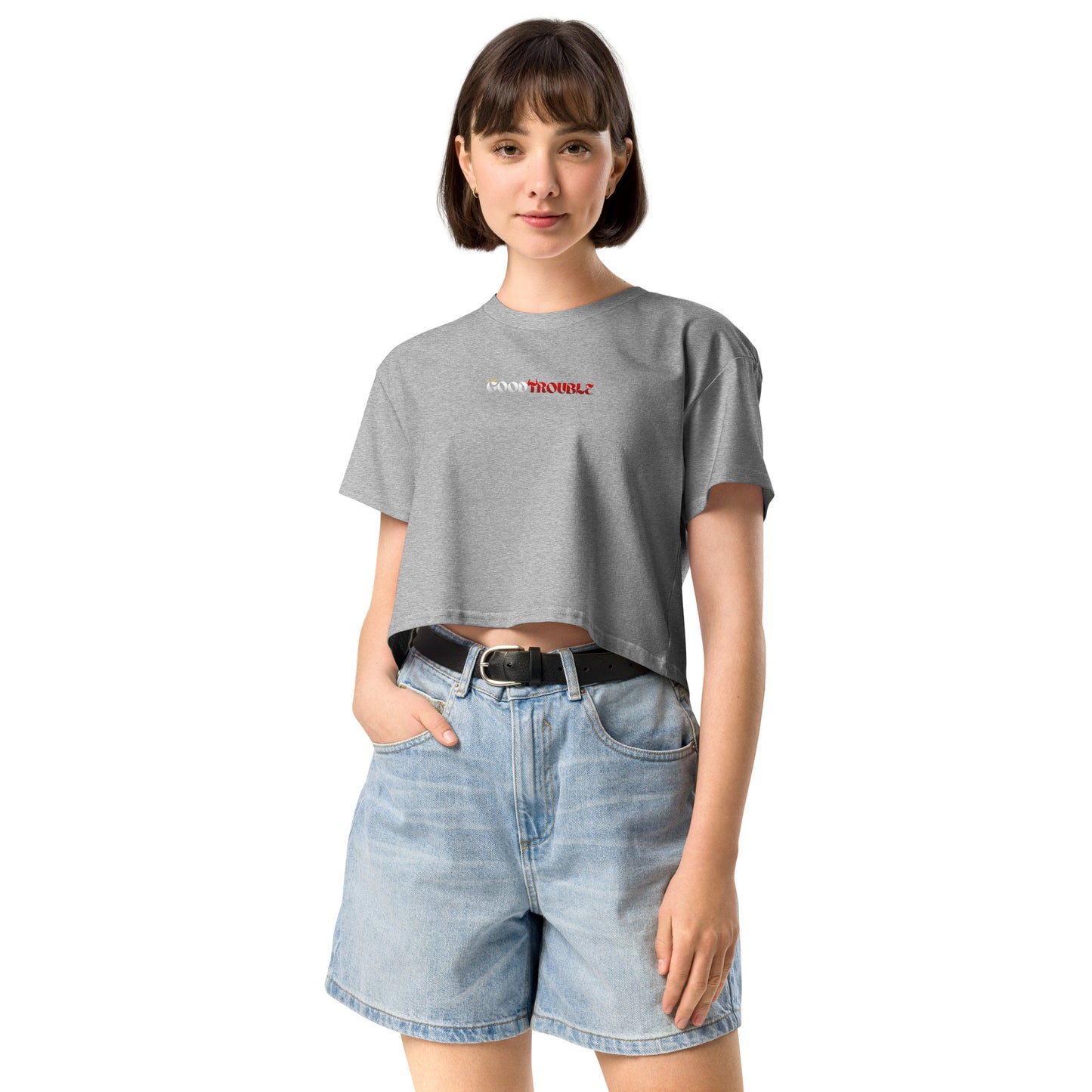 Good Trouble Cropped Tee