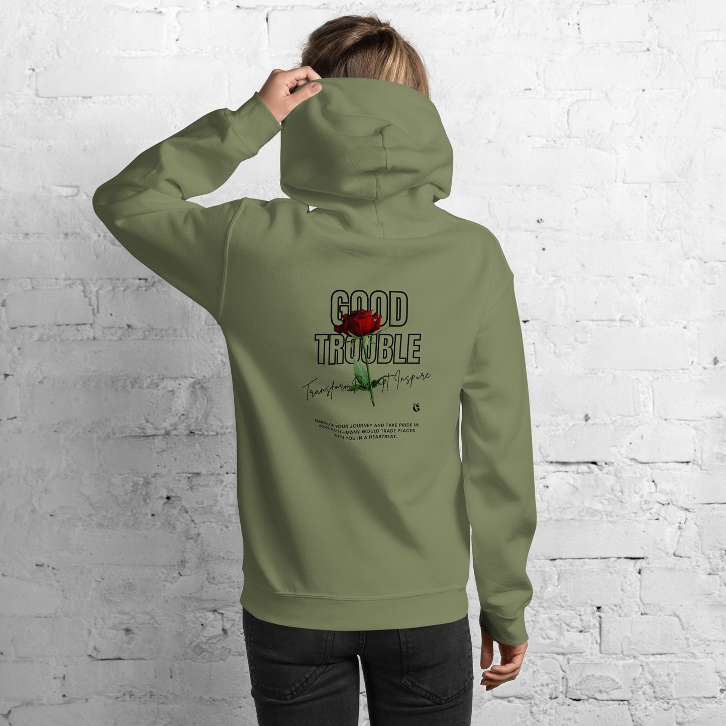 Good Trouble Roses Hoodie