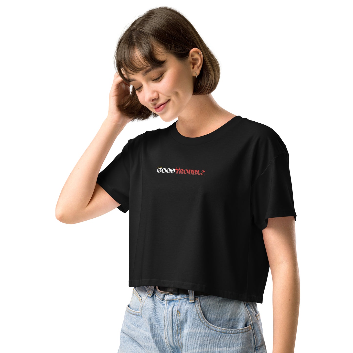 Good Trouble Cropped Tee